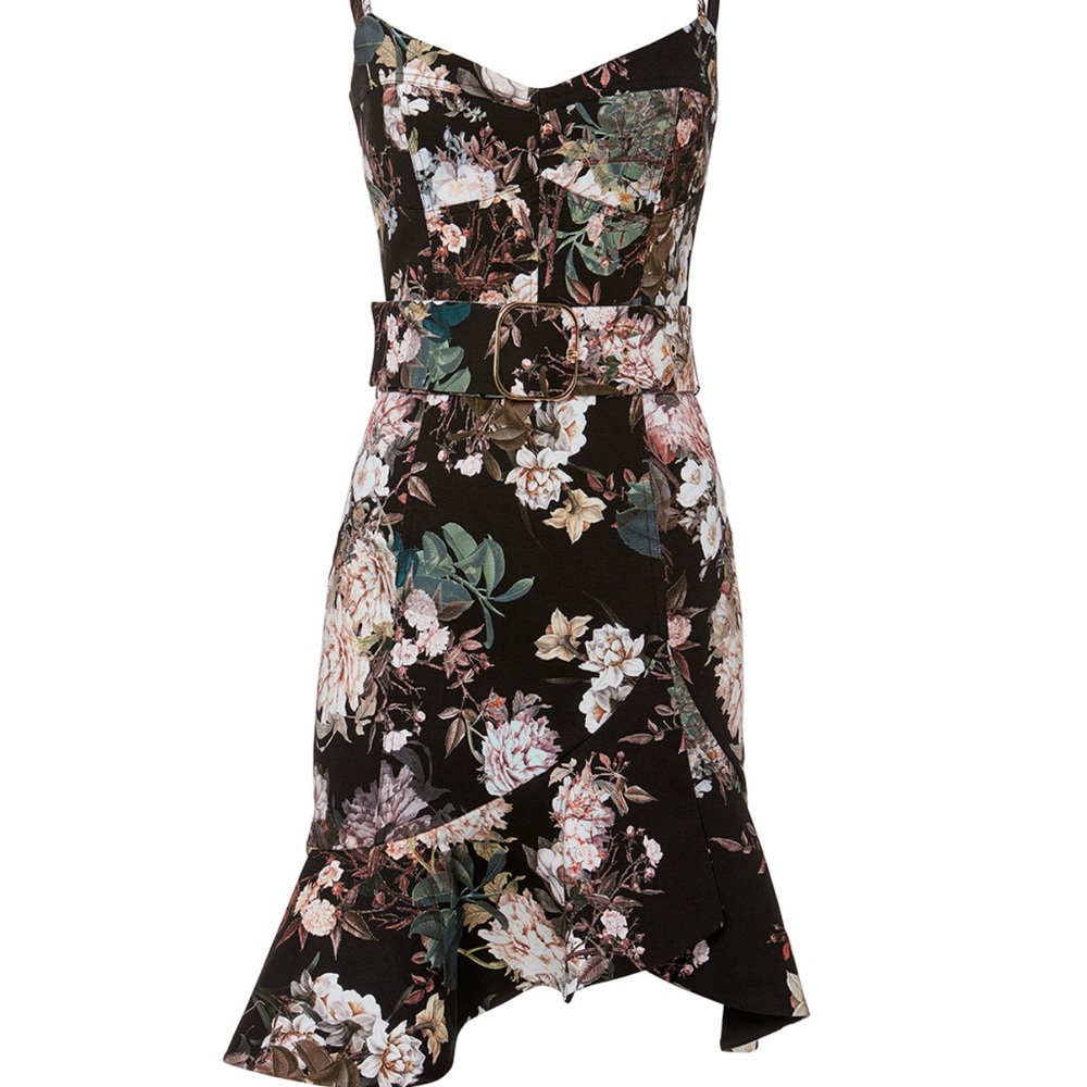 Nicholas Arielle Floral Frill Dress